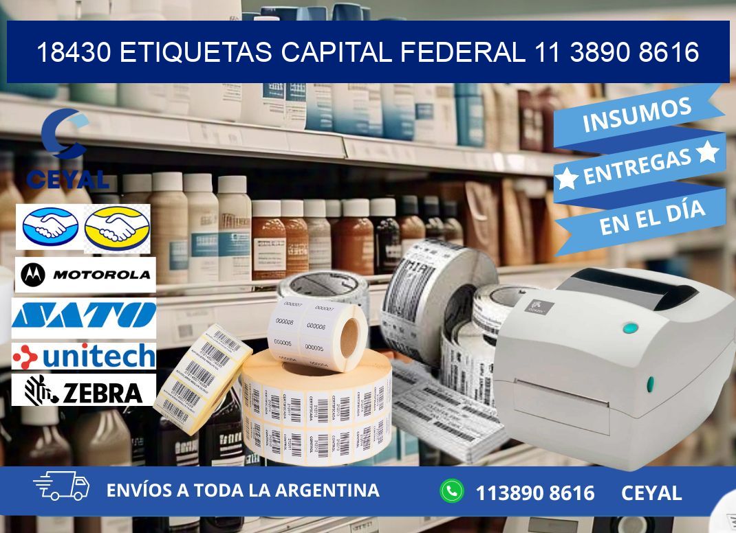 18430 ETIQUETAS CAPITAL FEDERAL 11 3890 8616
