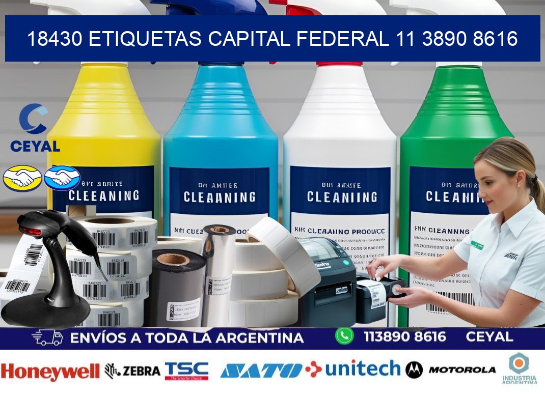 18430 ETIQUETAS CAPITAL FEDERAL 11 3890 8616