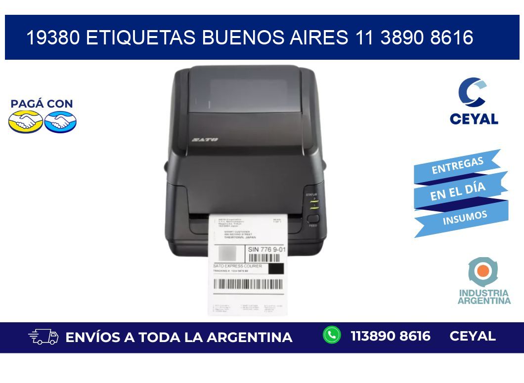 19380 ETIQUETAS BUENOS AIRES 11 3890 8616