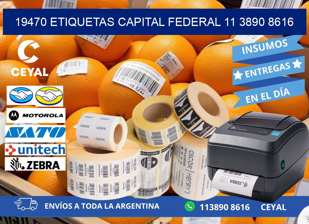 19470 ETIQUETAS CAPITAL FEDERAL 11 3890 8616