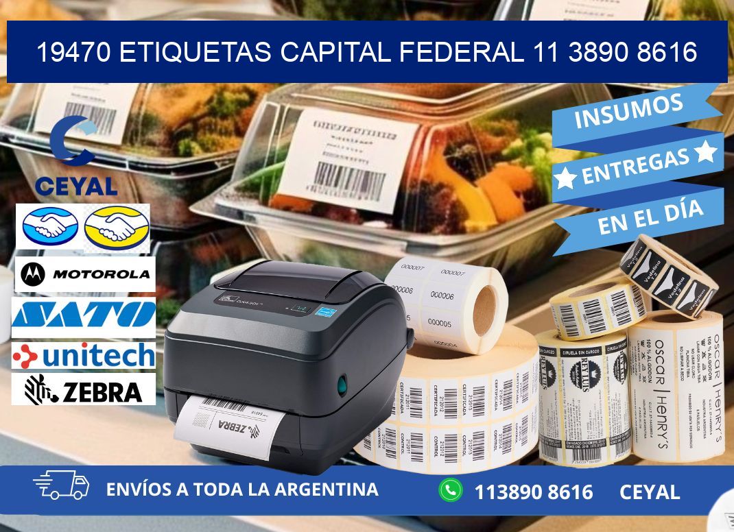 19470 ETIQUETAS CAPITAL FEDERAL 11 3890 8616