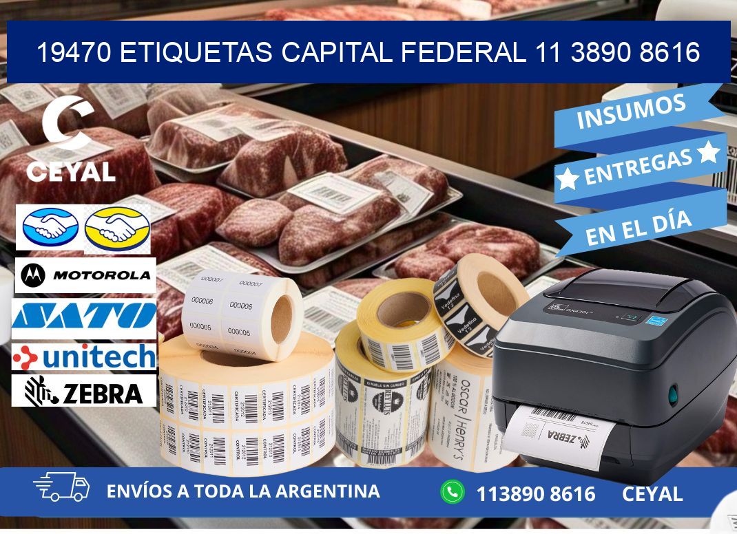 19470 ETIQUETAS CAPITAL FEDERAL 11 3890 8616