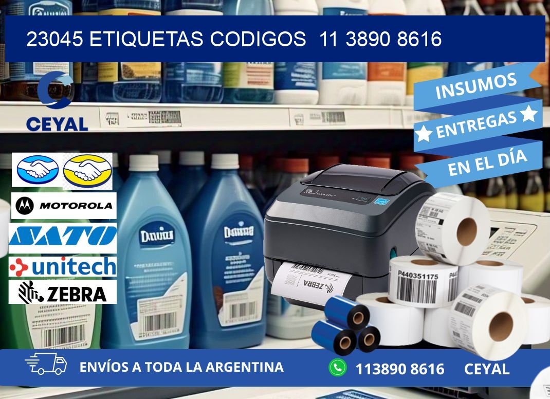 23045 ETIQUETAS CODIGOS  11 3890 8616