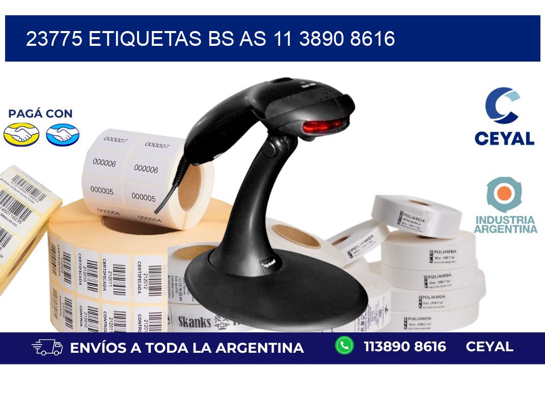 23775 ETIQUETAS BS AS 11 3890 8616