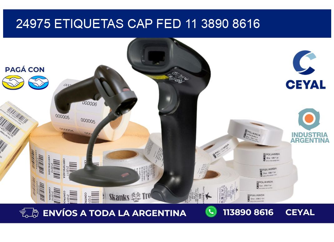 24975 ETIQUETAS CAP FED 11 3890 8616
