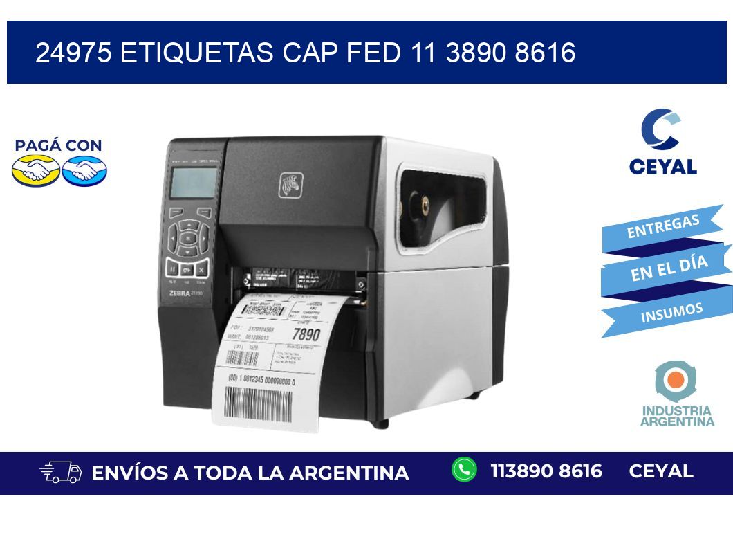 24975 ETIQUETAS CAP FED 11 3890 8616