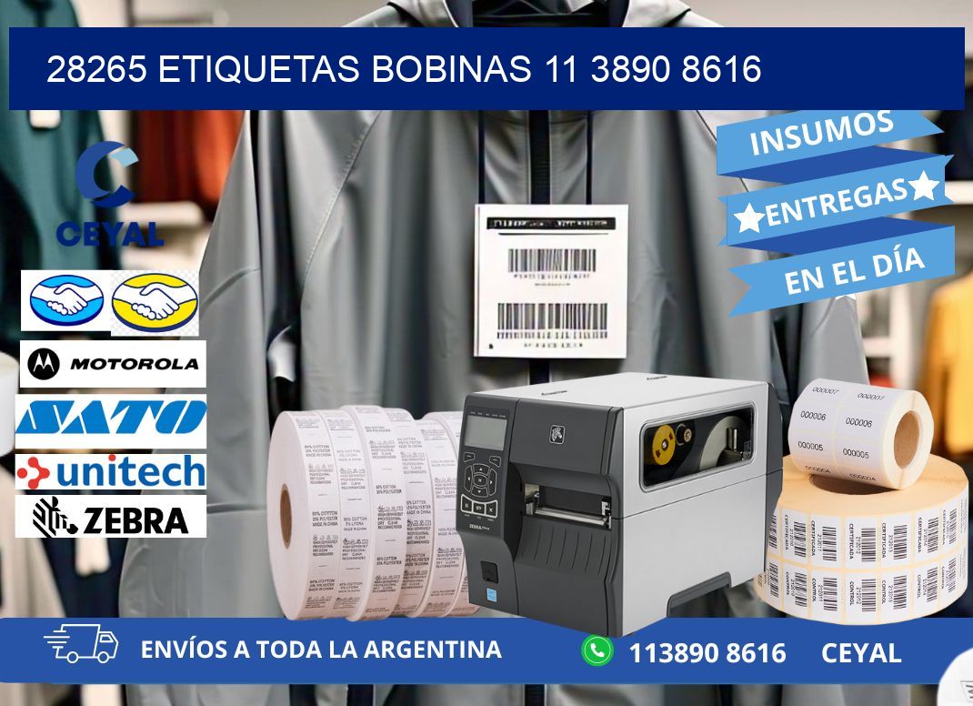 28265 ETIQUETAS BOBINAS 11 3890 8616
