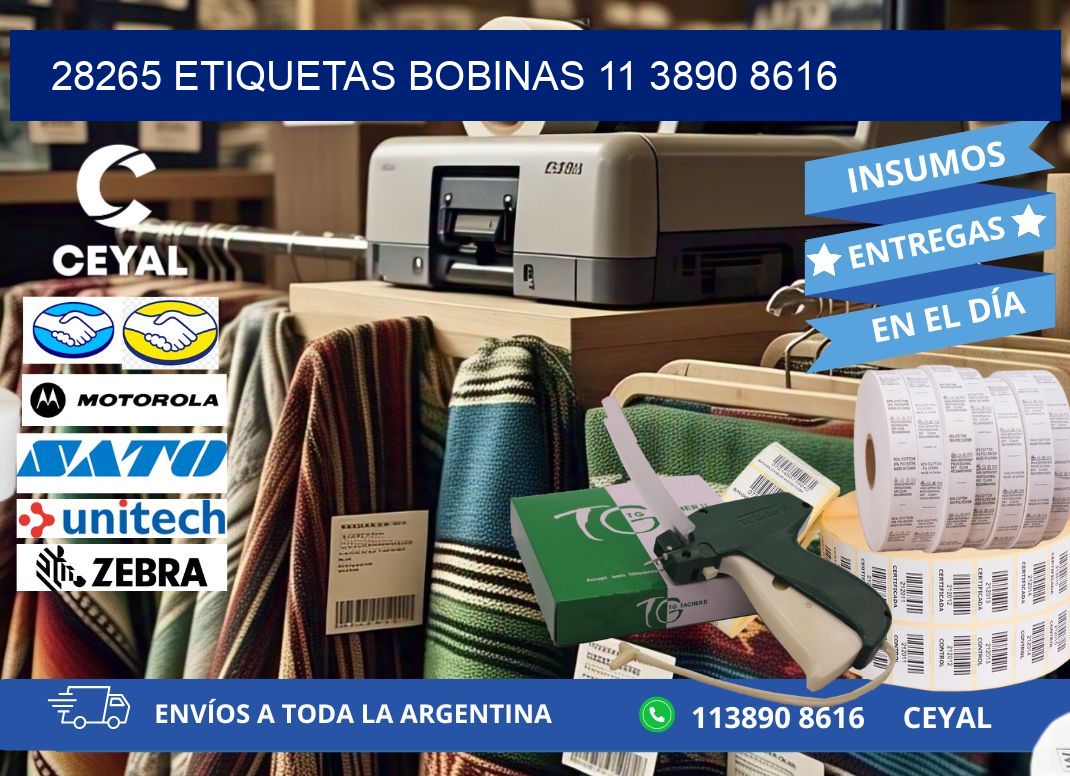 28265 ETIQUETAS BOBINAS 11 3890 8616