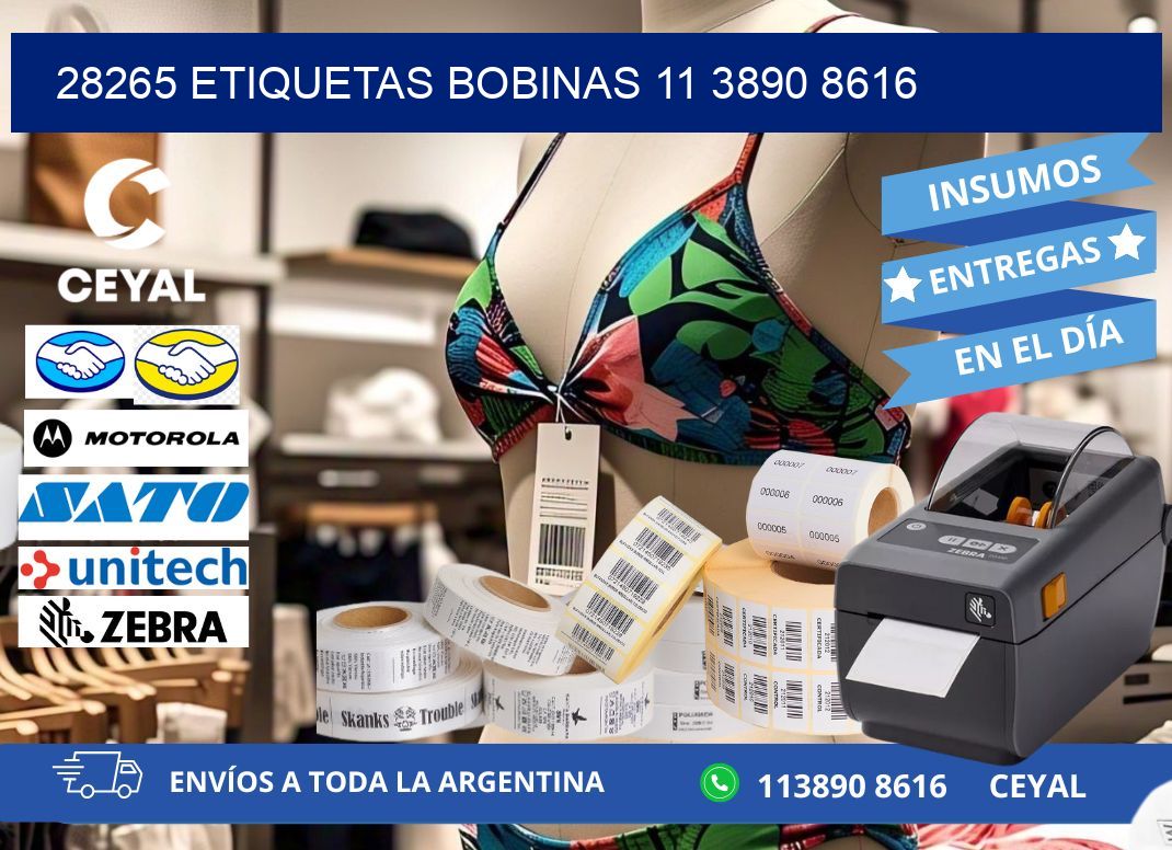 28265 ETIQUETAS BOBINAS 11 3890 8616