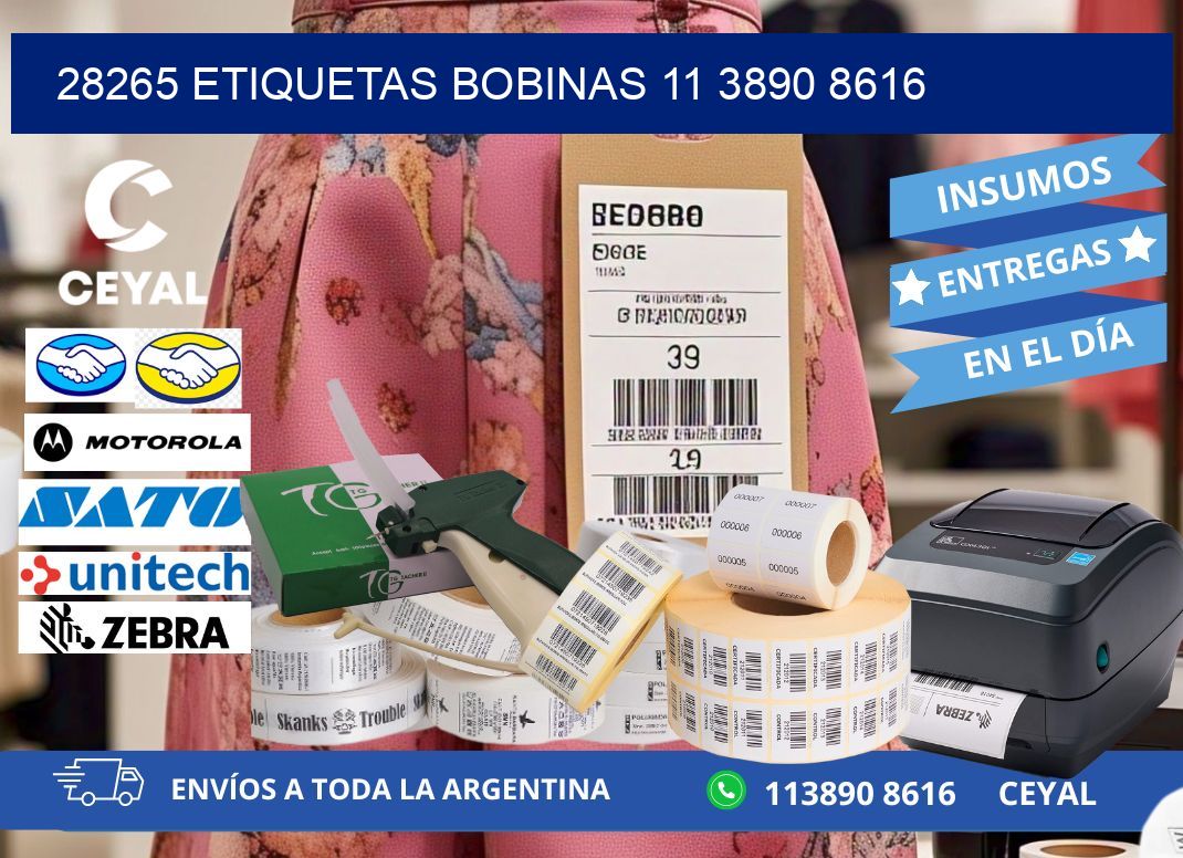 28265 ETIQUETAS BOBINAS 11 3890 8616
