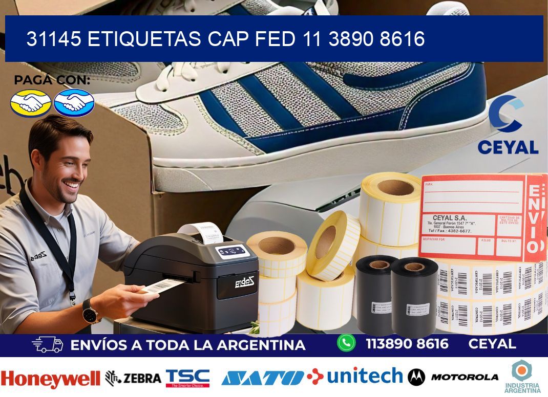 31145 ETIQUETAS CAP FED 11 3890 8616