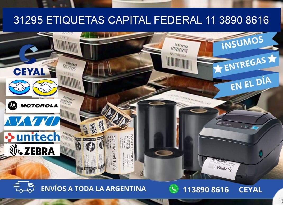 31295 ETIQUETAS CAPITAL FEDERAL 11 3890 8616