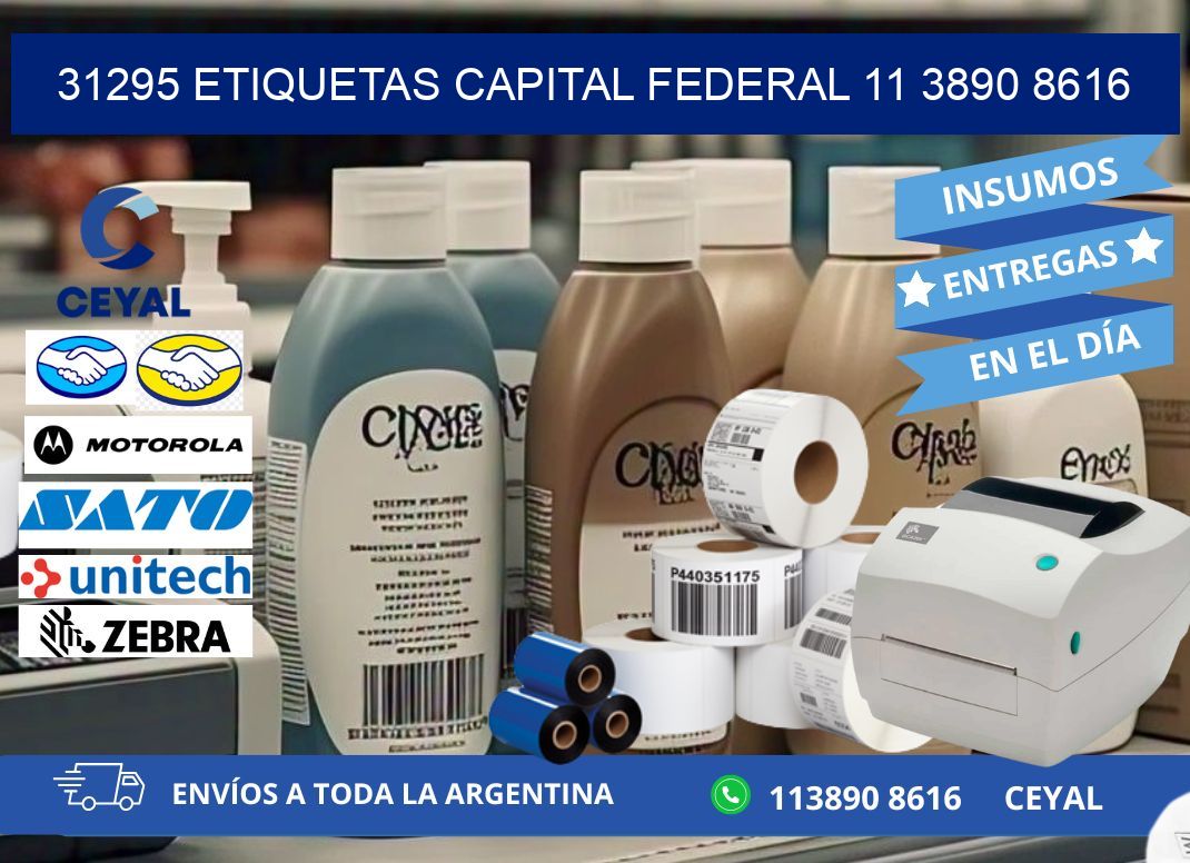 31295 ETIQUETAS CAPITAL FEDERAL 11 3890 8616