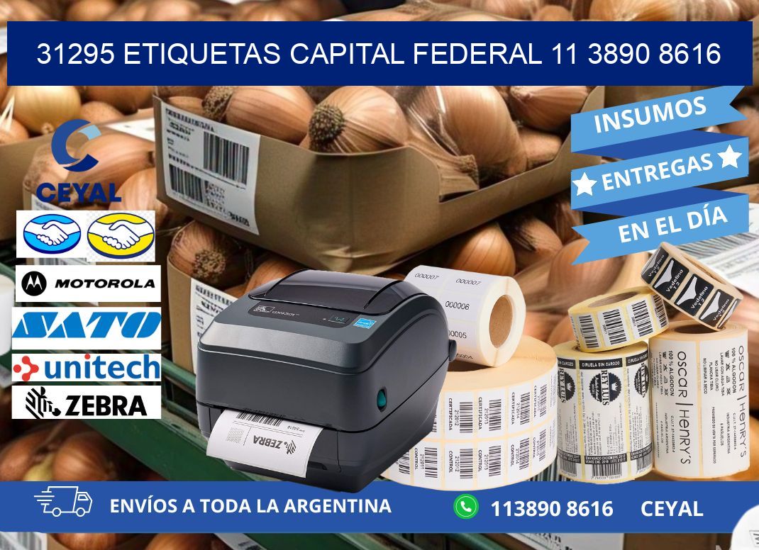 31295 ETIQUETAS CAPITAL FEDERAL 11 3890 8616