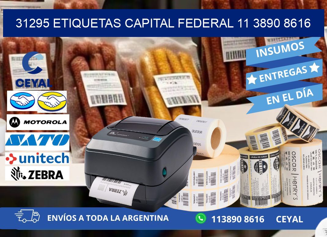 31295 ETIQUETAS CAPITAL FEDERAL 11 3890 8616