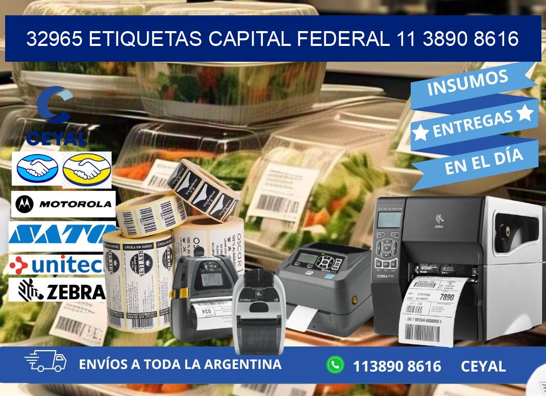 32965 ETIQUETAS CAPITAL FEDERAL 11 3890 8616