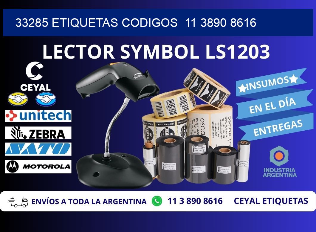 33285 ETIQUETAS CODIGOS  11 3890 8616