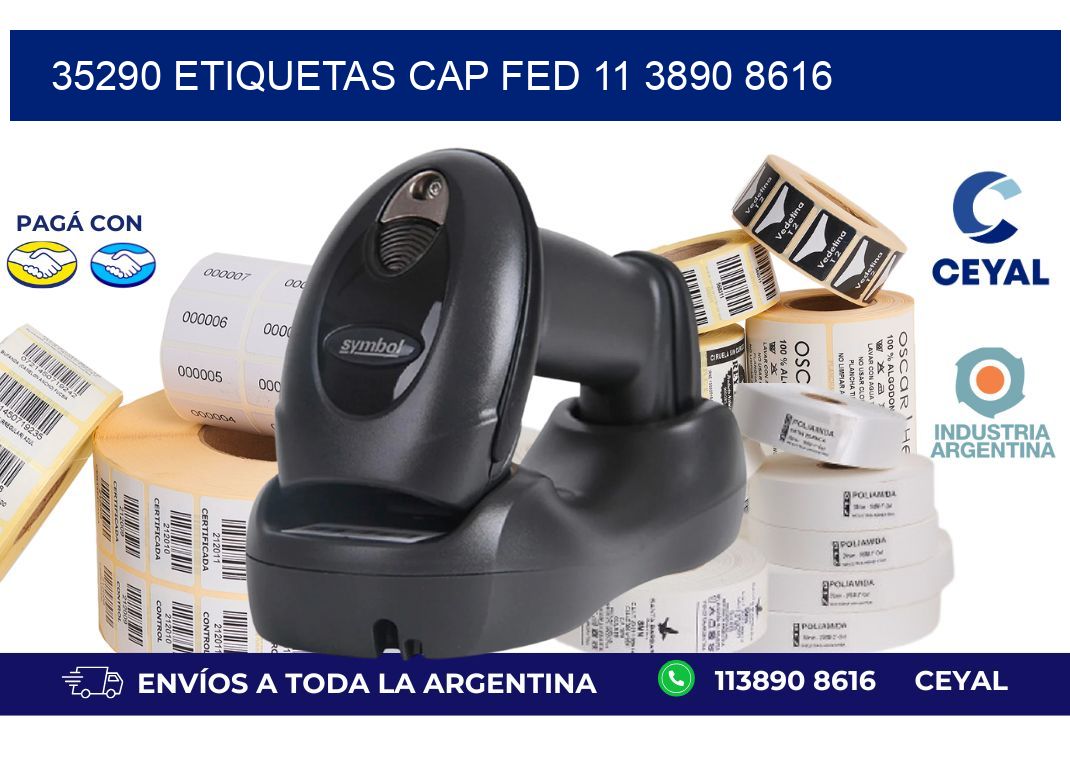 35290 ETIQUETAS CAP FED 11 3890 8616