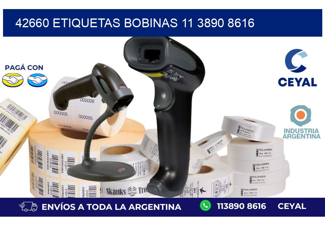 42660 ETIQUETAS BOBINAS 11 3890 8616