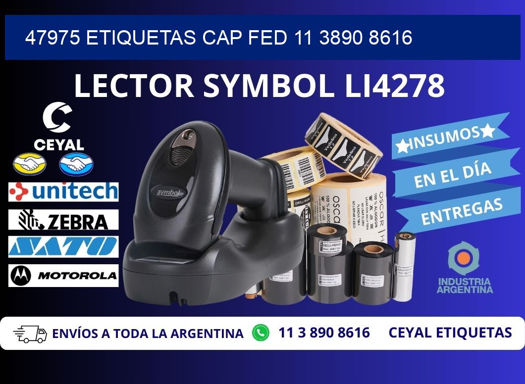 47975 ETIQUETAS CAP FED 11 3890 8616