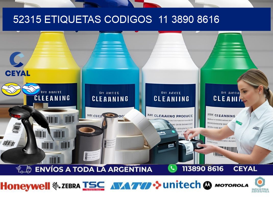 52315 ETIQUETAS CODIGOS  11 3890 8616