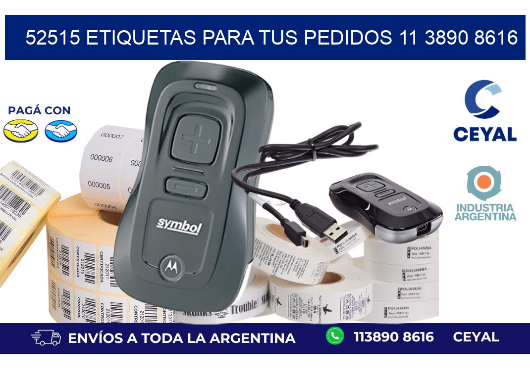 52515 ETIQUETAS PARA TUS PEDIDOS 11 3890 8616