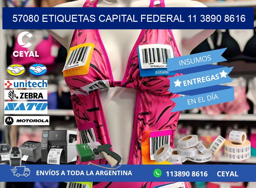 57080 ETIQUETAS CAPITAL FEDERAL 11 3890 8616