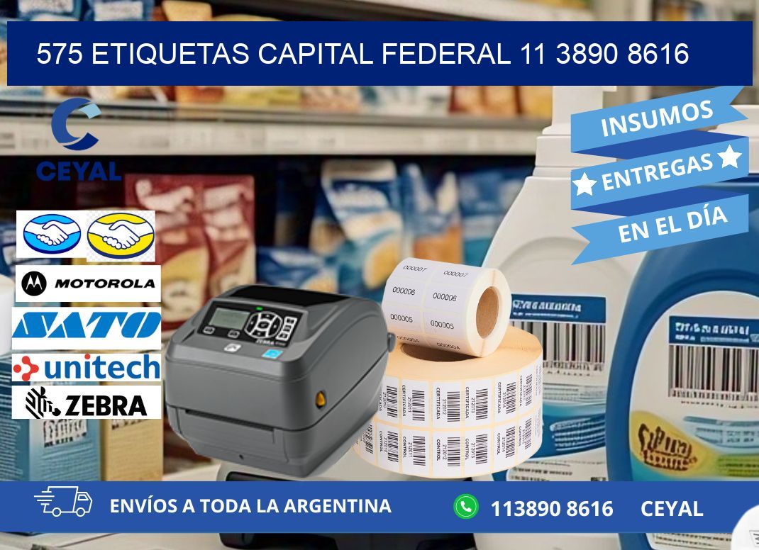 575 ETIQUETAS CAPITAL FEDERAL 11 3890 8616