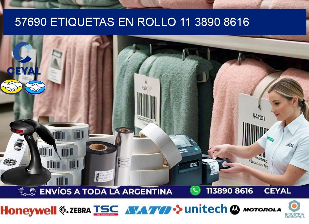 57690 ETIQUETAS EN ROLLO 11 3890 8616
