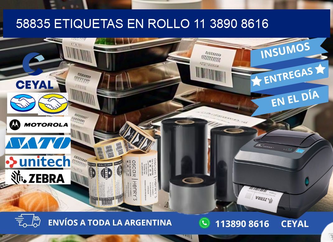 58835 ETIQUETAS EN ROLLO 11 3890 8616