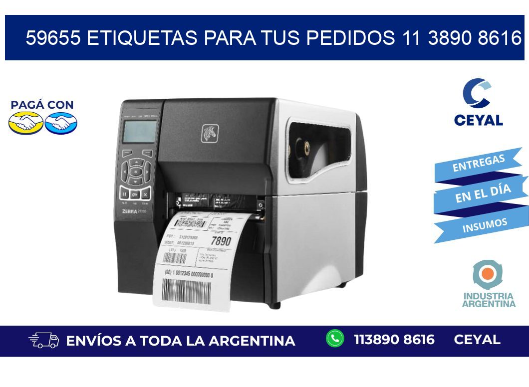 59655 ETIQUETAS PARA TUS PEDIDOS 11 3890 8616