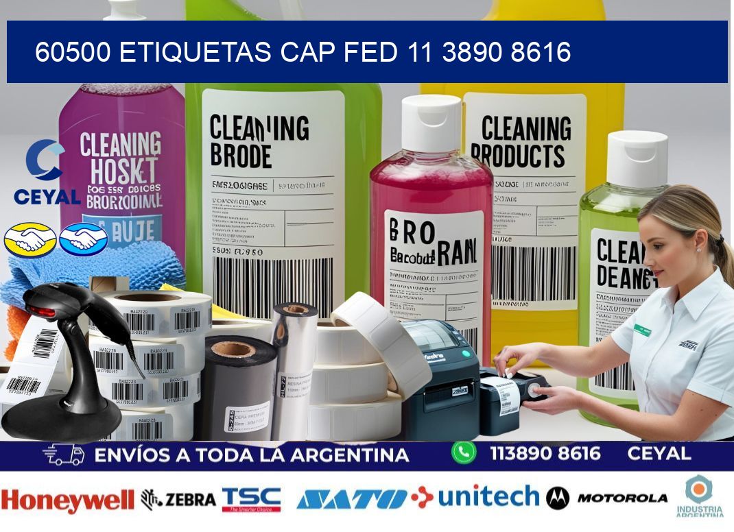 60500 ETIQUETAS CAP FED 11 3890 8616