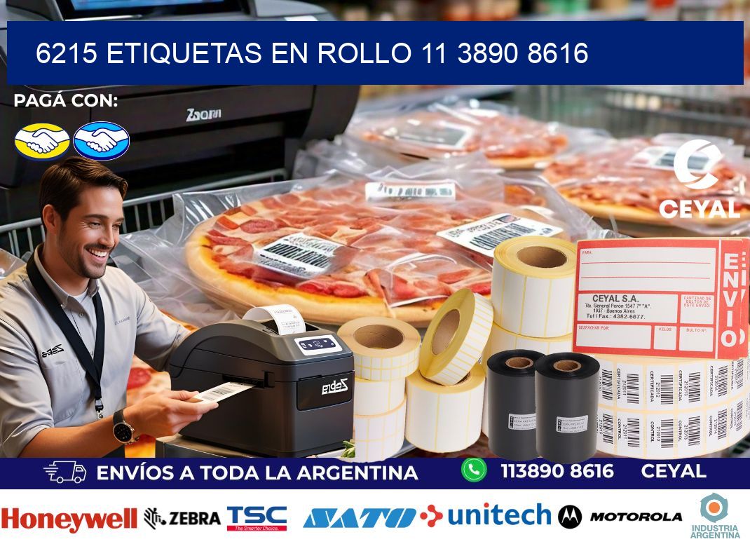 6215 ETIQUETAS EN ROLLO 11 3890 8616