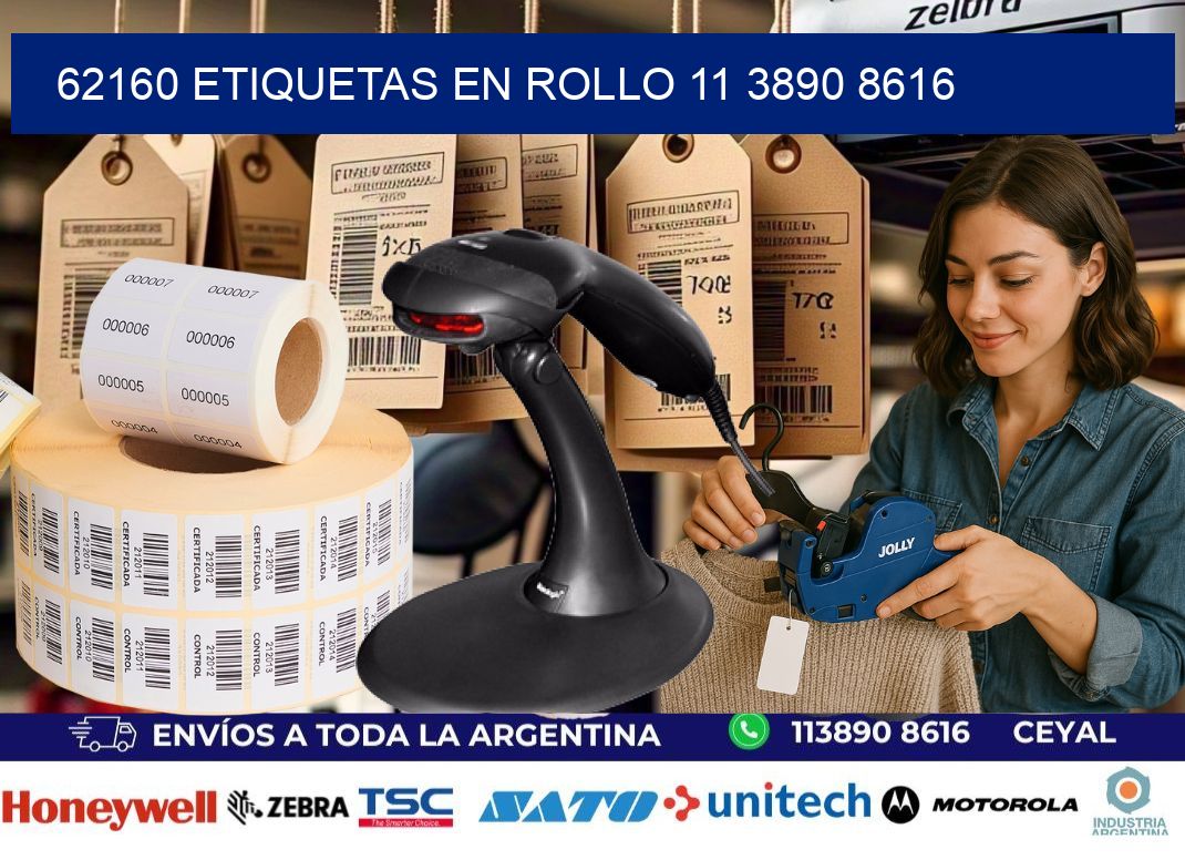 62160 ETIQUETAS EN ROLLO 11 3890 8616