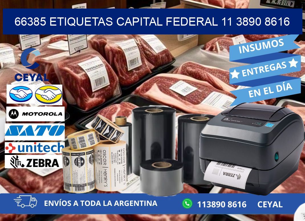 66385 ETIQUETAS CAPITAL FEDERAL 11 3890 8616