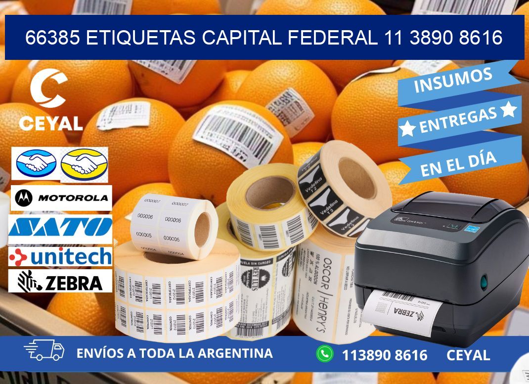 66385 ETIQUETAS CAPITAL FEDERAL 11 3890 8616
