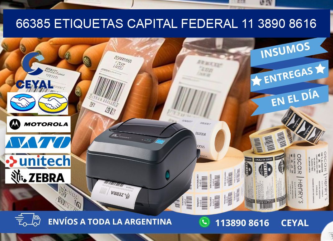 66385 ETIQUETAS CAPITAL FEDERAL 11 3890 8616