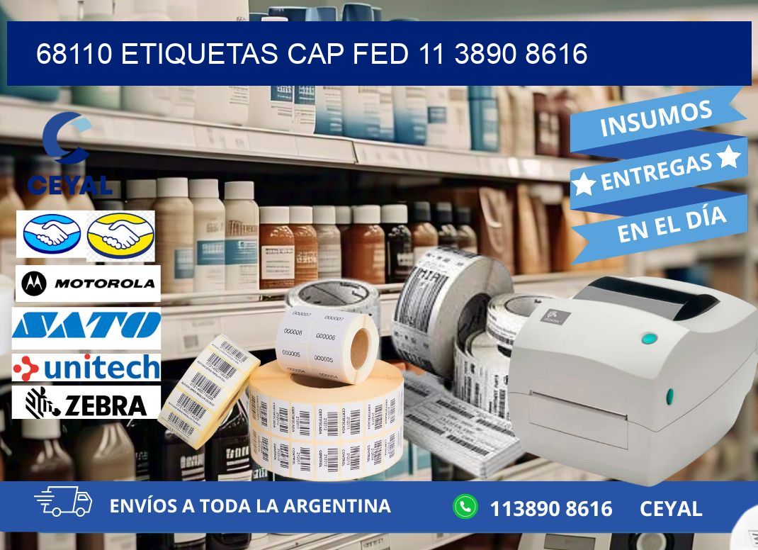 68110 ETIQUETAS CAP FED 11 3890 8616