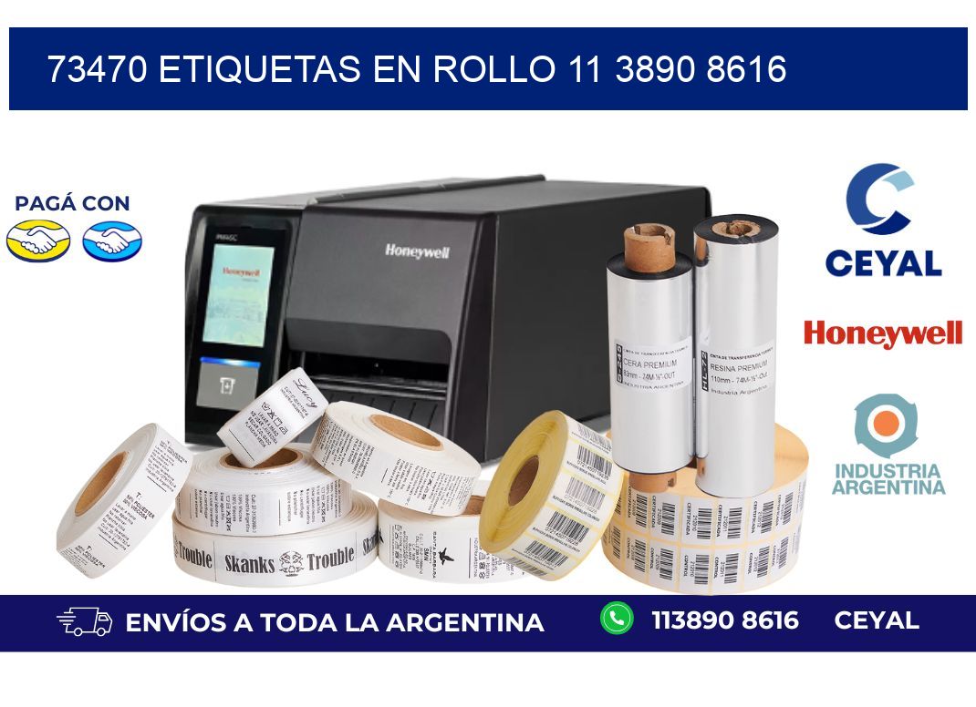 73470 ETIQUETAS EN ROLLO 11 3890 8616