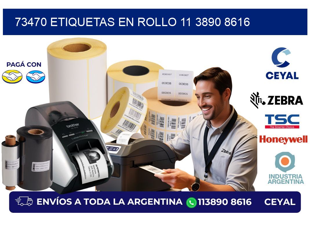 73470 ETIQUETAS EN ROLLO 11 3890 8616