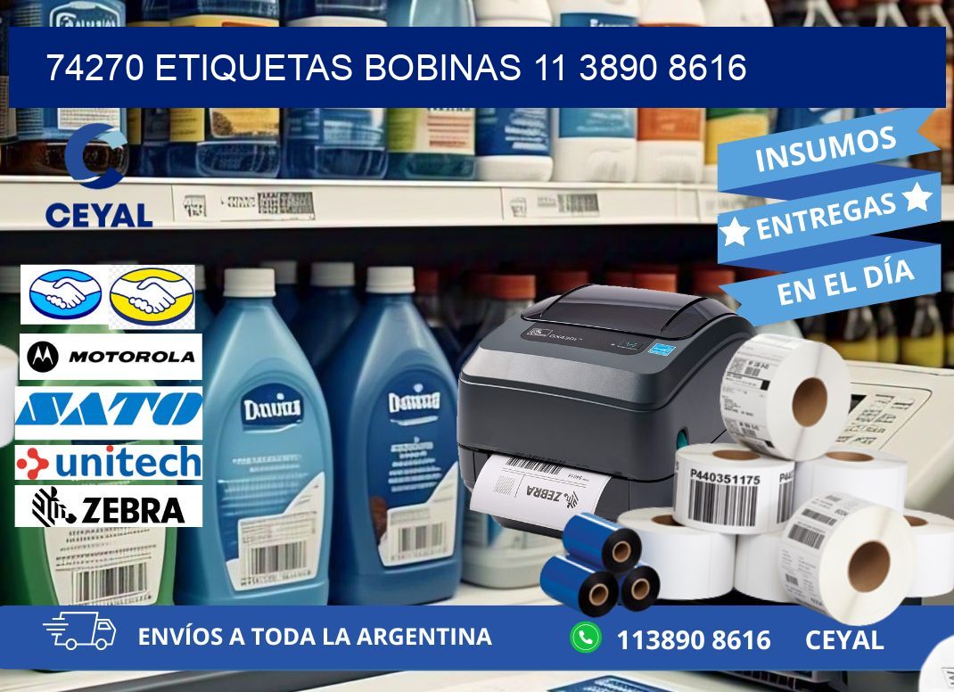 74270 ETIQUETAS BOBINAS 11 3890 8616