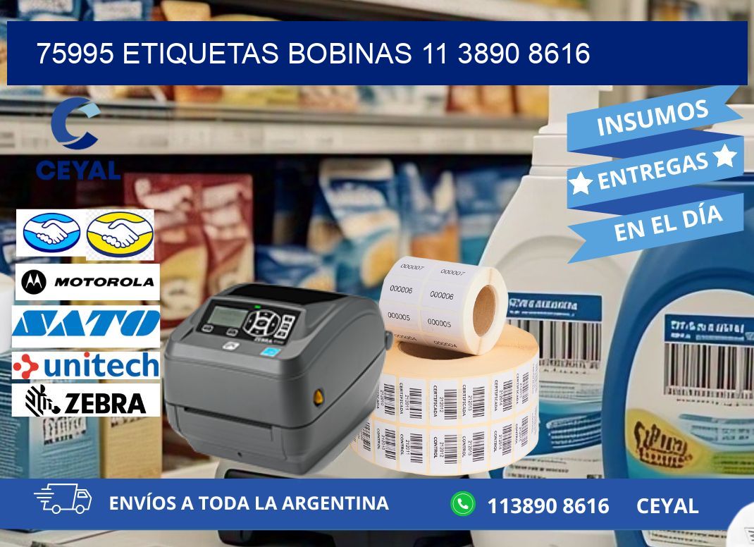 75995 ETIQUETAS BOBINAS 11 3890 8616