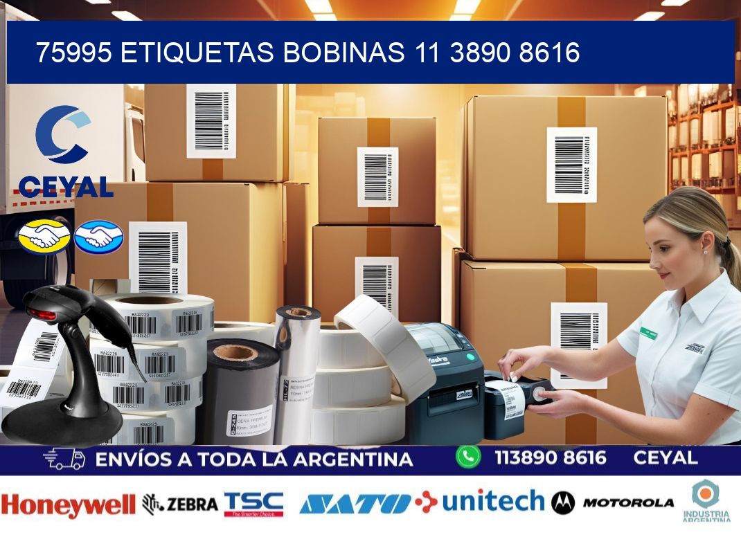75995 ETIQUETAS BOBINAS 11 3890 8616
