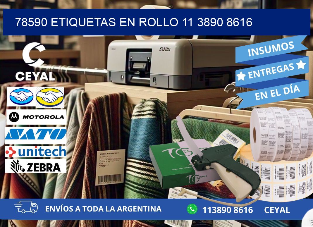 78590 ETIQUETAS EN ROLLO 11 3890 8616