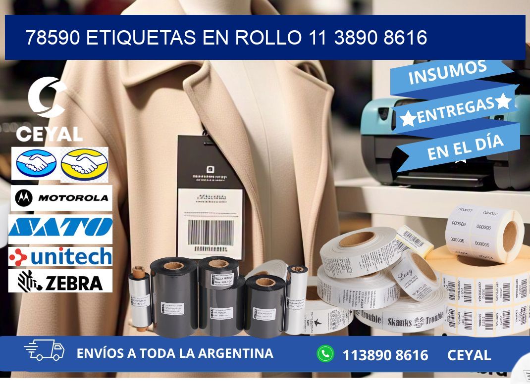 78590 ETIQUETAS EN ROLLO 11 3890 8616