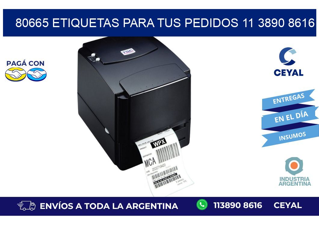 80665 ETIQUETAS PARA TUS PEDIDOS 11 3890 8616
