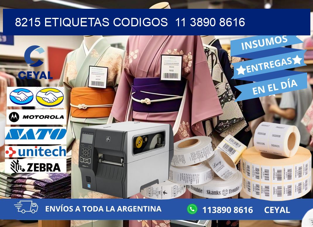 8215 ETIQUETAS CODIGOS  11 3890 8616