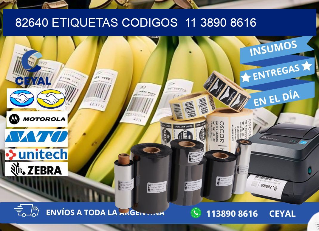 82640 ETIQUETAS CODIGOS  11 3890 8616