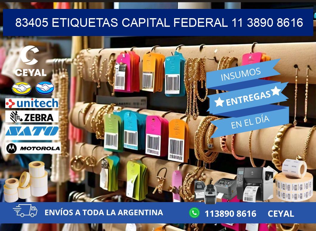 83405 ETIQUETAS CAPITAL FEDERAL 11 3890 8616