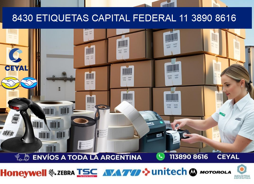 8430 ETIQUETAS CAPITAL FEDERAL 11 3890 8616